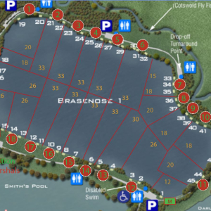 Brasenose 1 lake map Linear League 2025