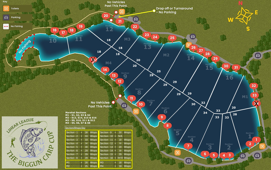Brasenose 2 lake map
