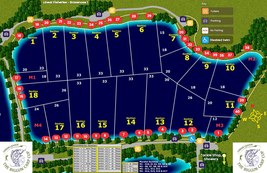 Brasenose 1 lake map